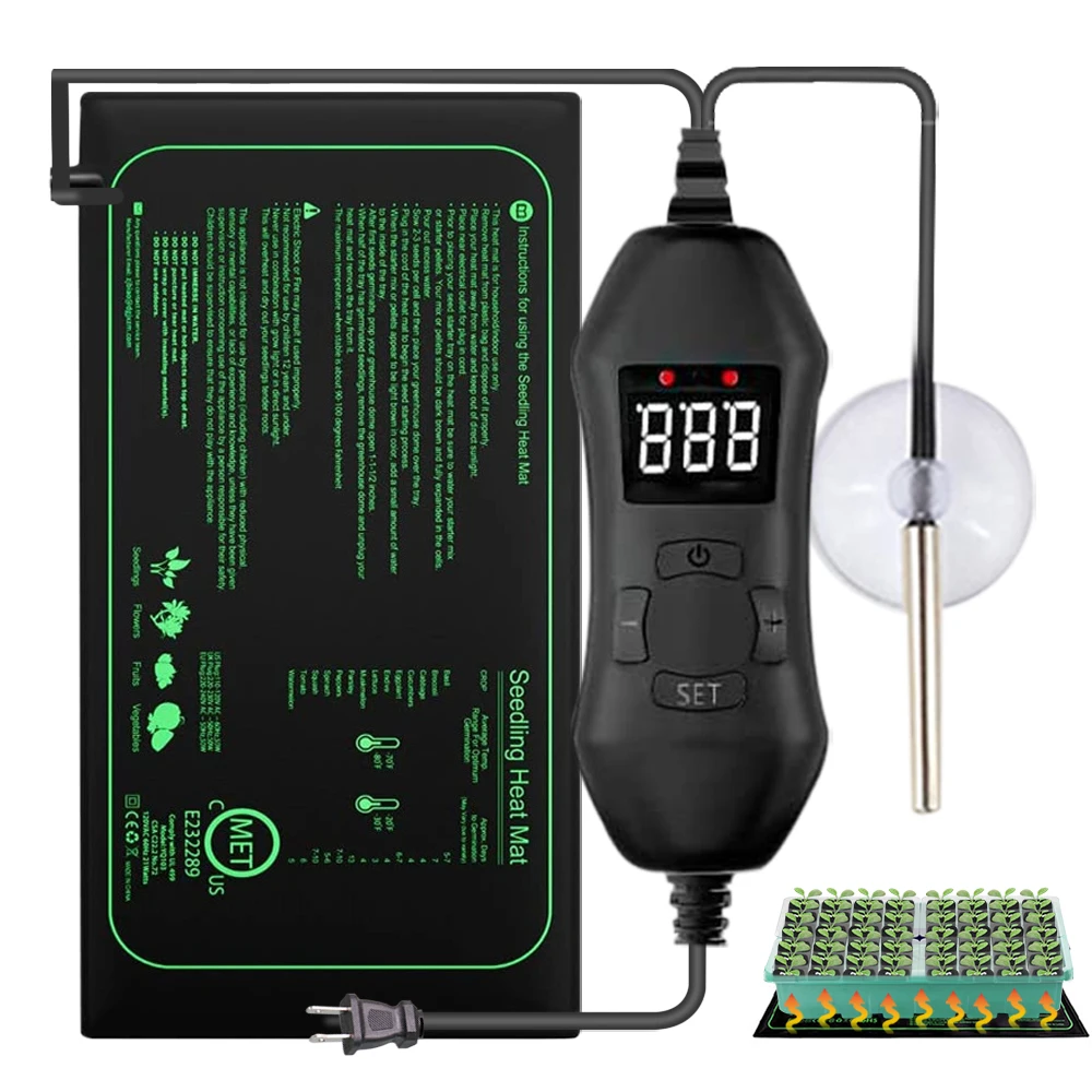 50w ue-eua/reino unido/au term - Seedling Heat Mat avaliação e preço
